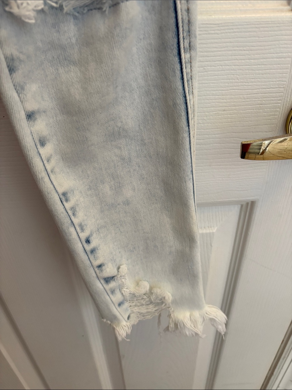 Flying Monkey Light Wash distressed high rise ankle Skinny Jeans size 26 - Picture 11 of 16